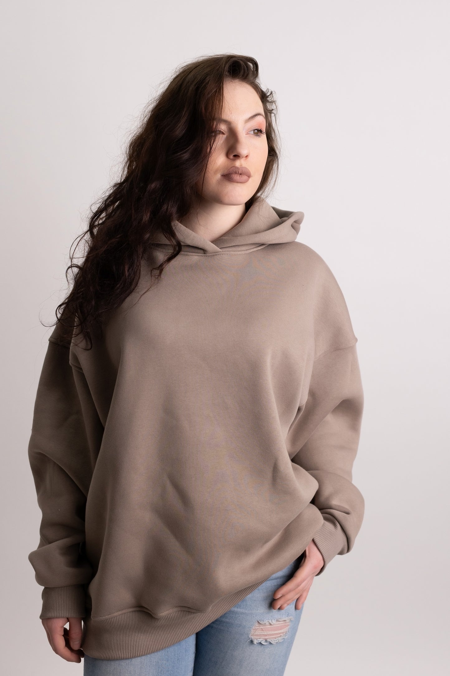 Hanorac Oversize Grej