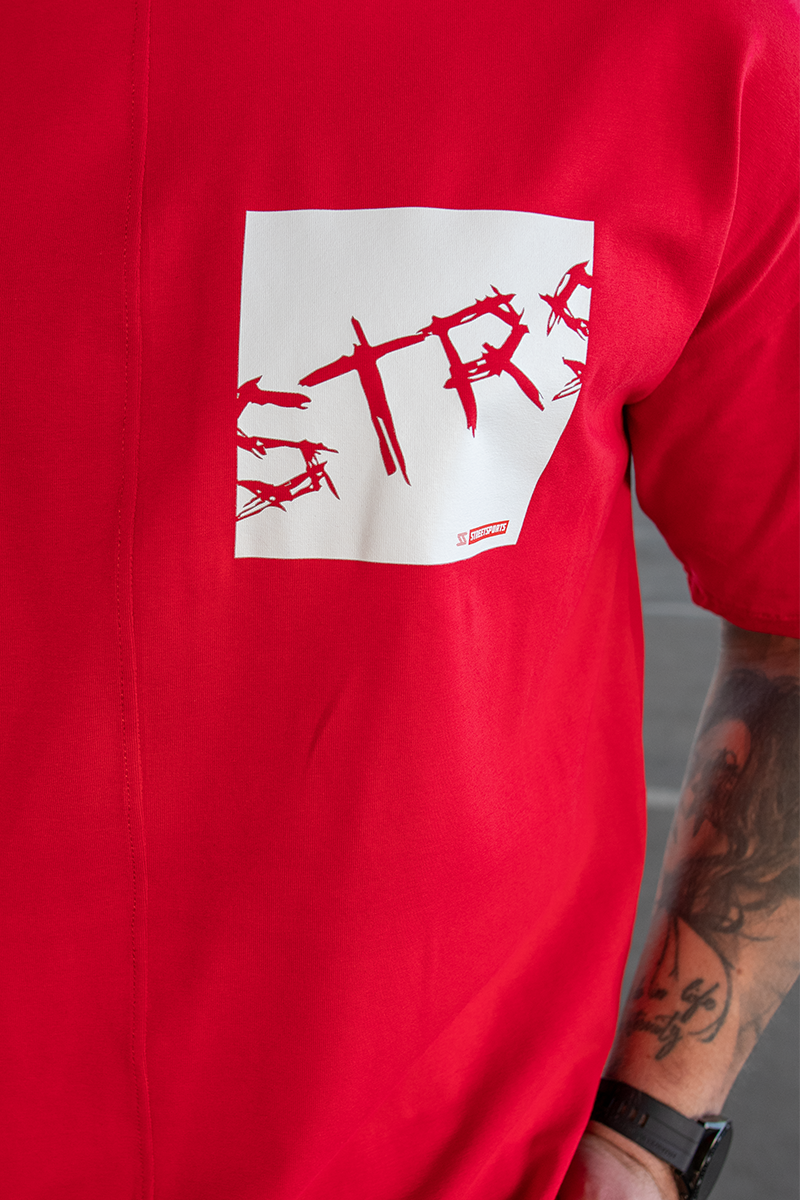 Tricou Oversize Slim Rosu STRS