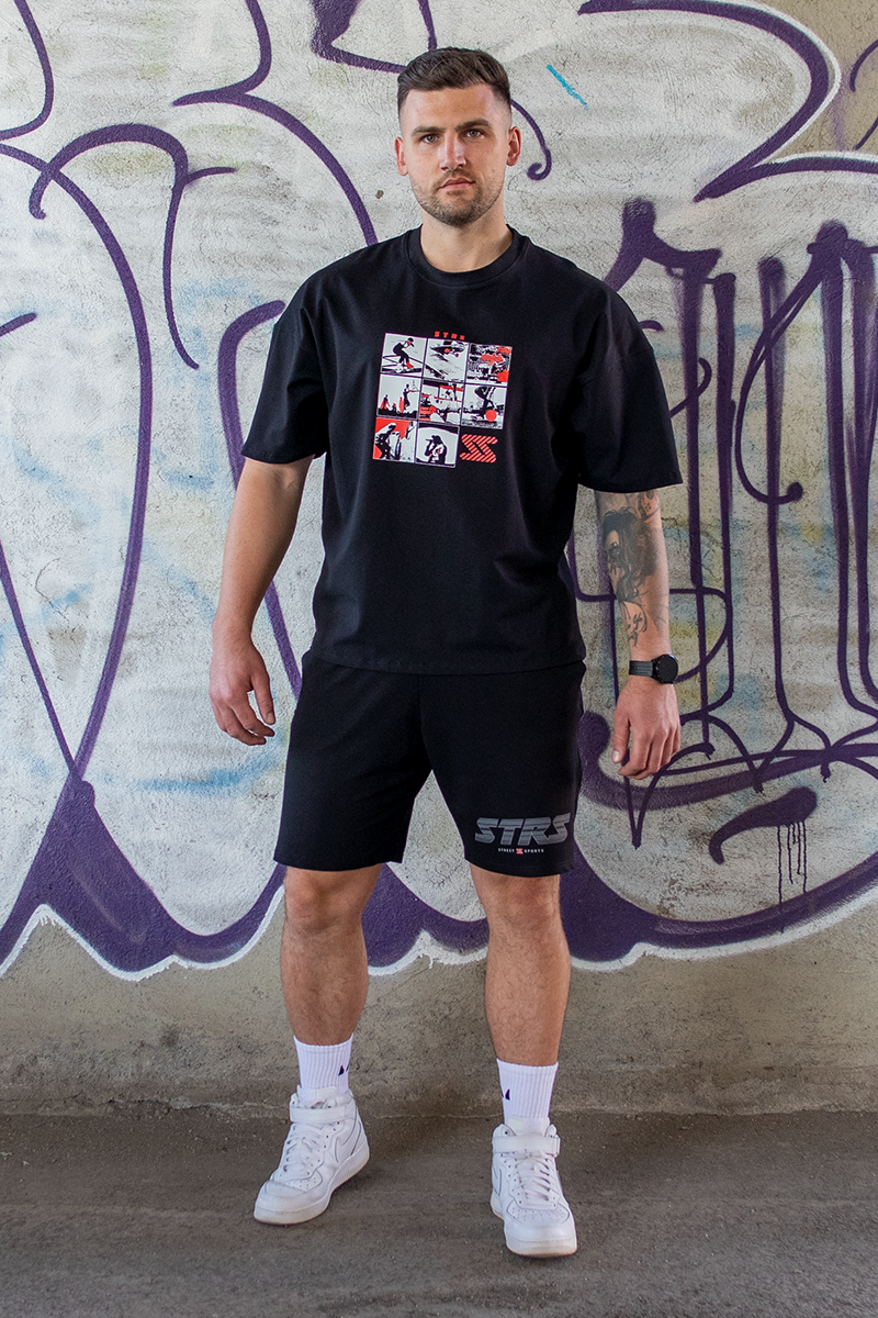 Tricou Oversize Negru STRS All Sports