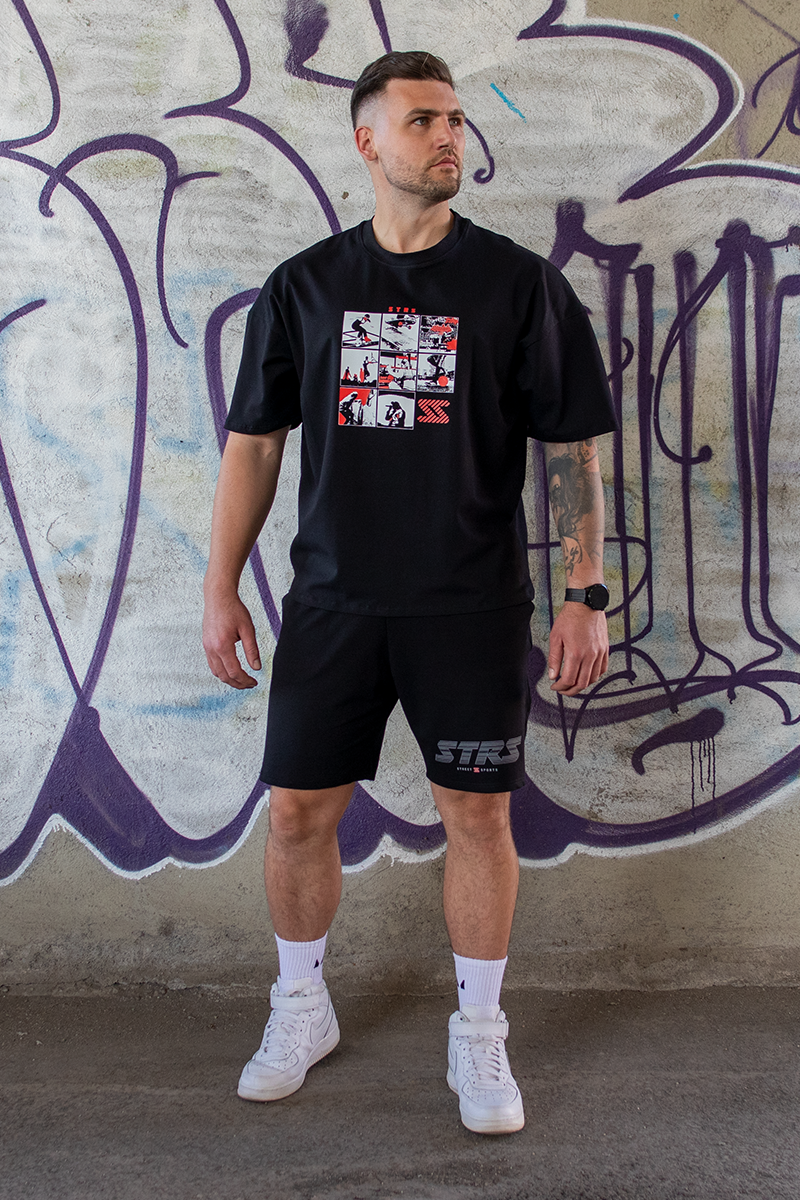 Tricou Oversize Negru STRS All Sports