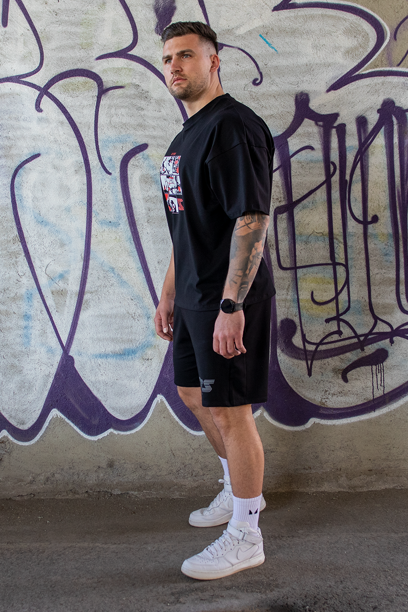 Tricou Oversize Negru STRS All Sports