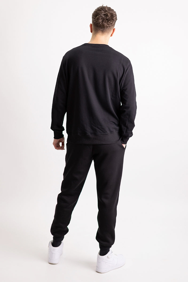 Bluza Regular Din Bumbac Negru Lion