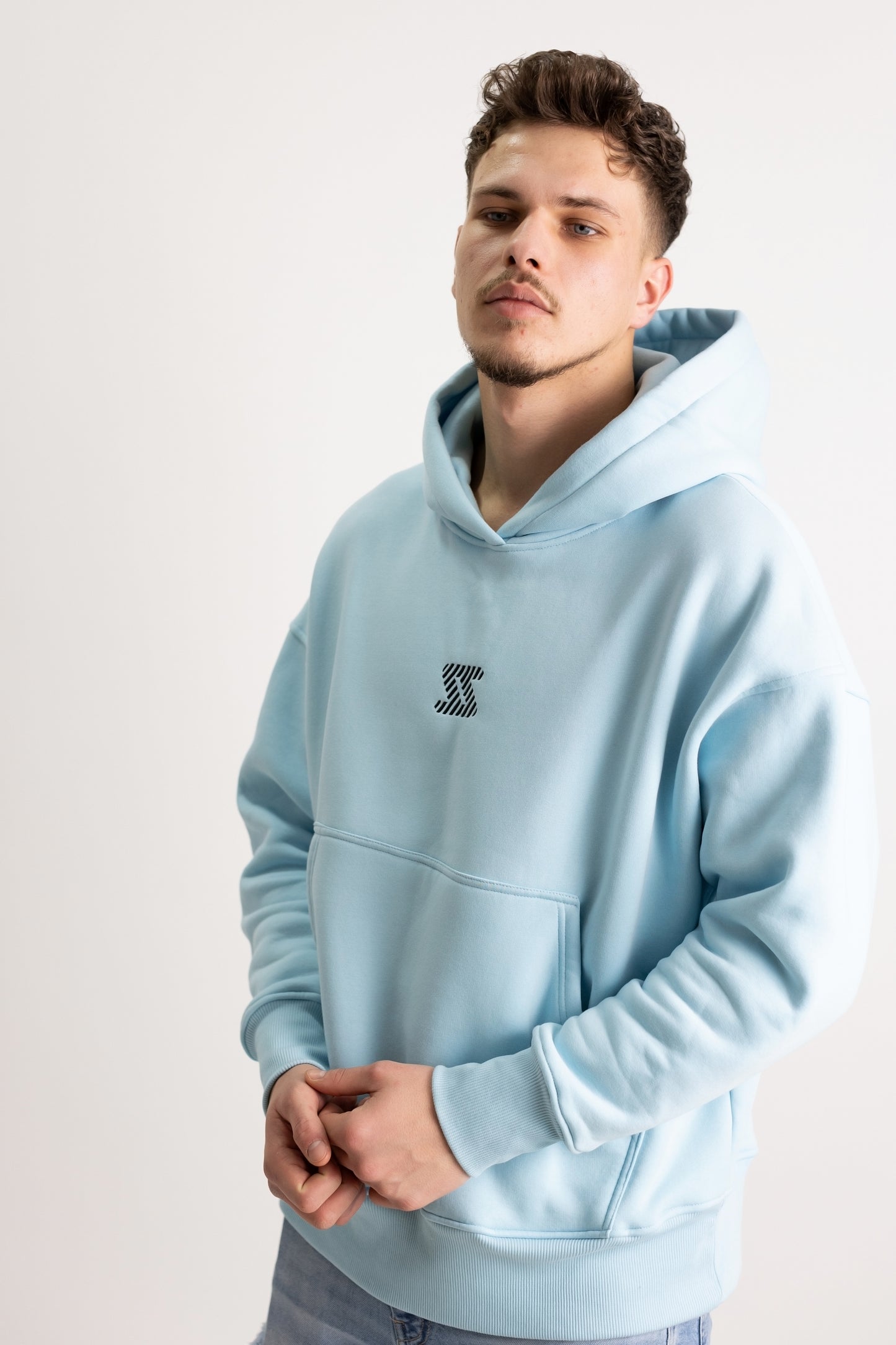 Hanorac Oversized Albastru Deschis