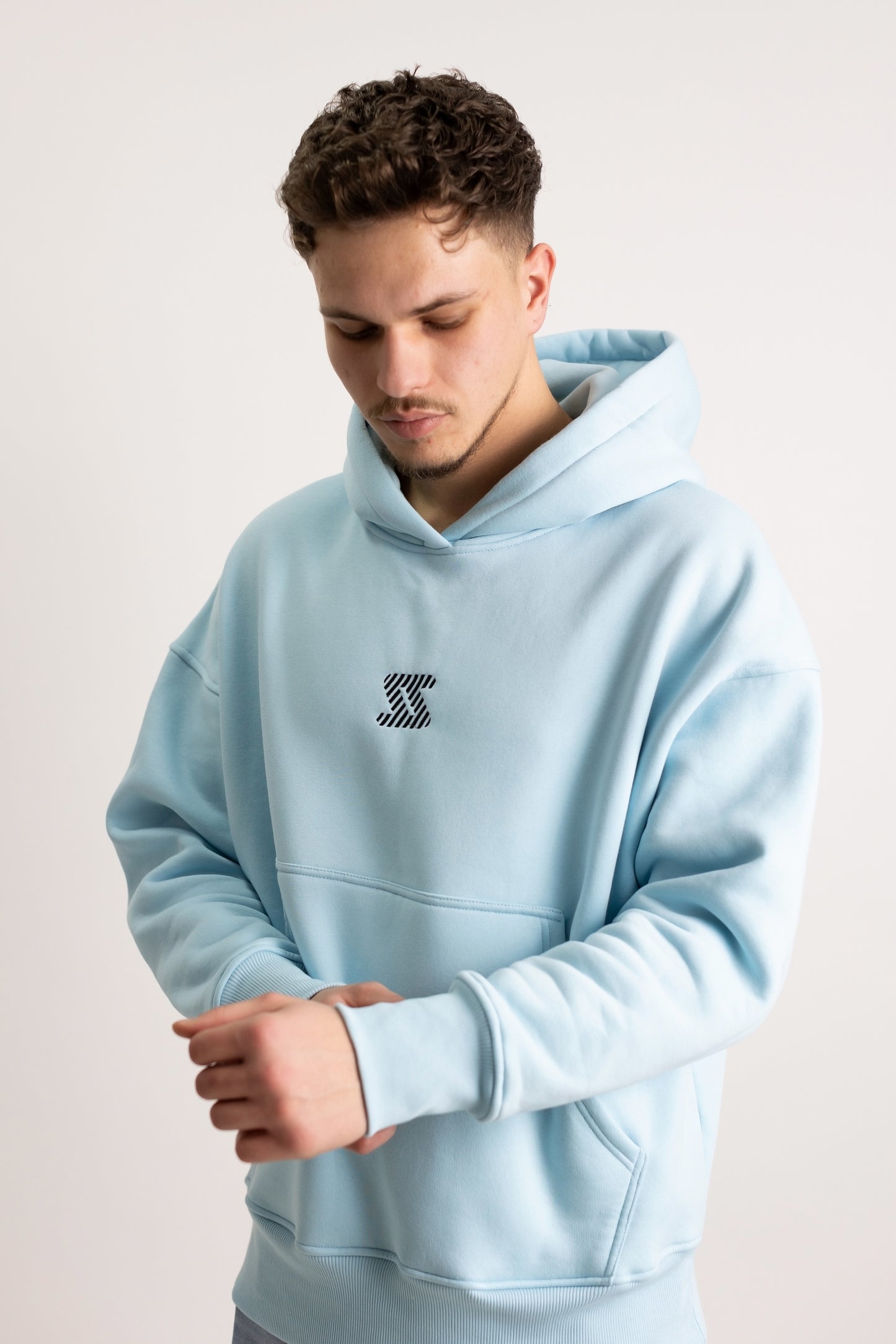 Hanorac Oversized Albastru Deschis