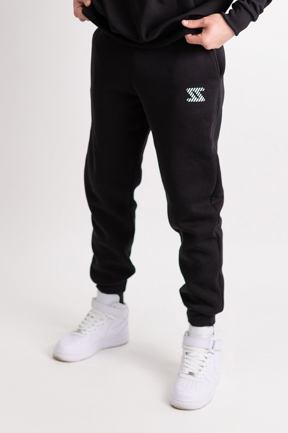 Pantalon Street Sports Flausat Negru