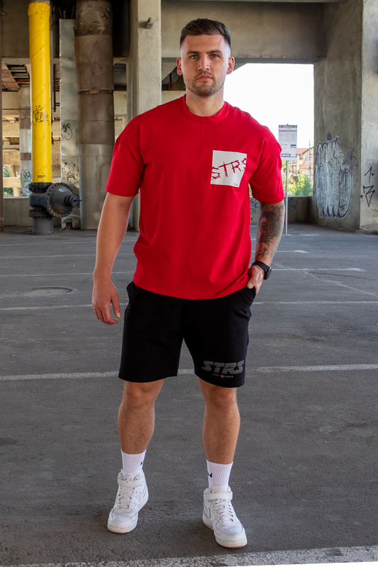Tricou Oversize Slim Rosu STRS