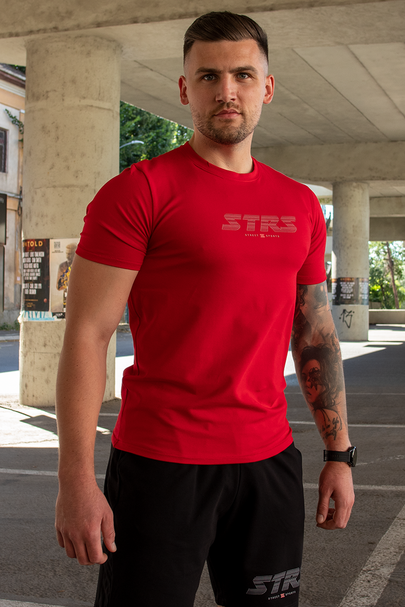 Tricou Regular Rosu STRS Fitness