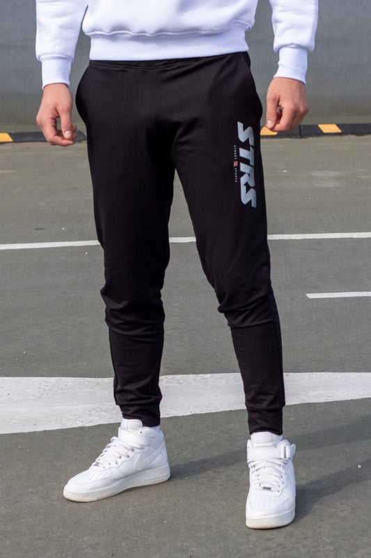 Pantaloni Sreet Sports French Terry Negru