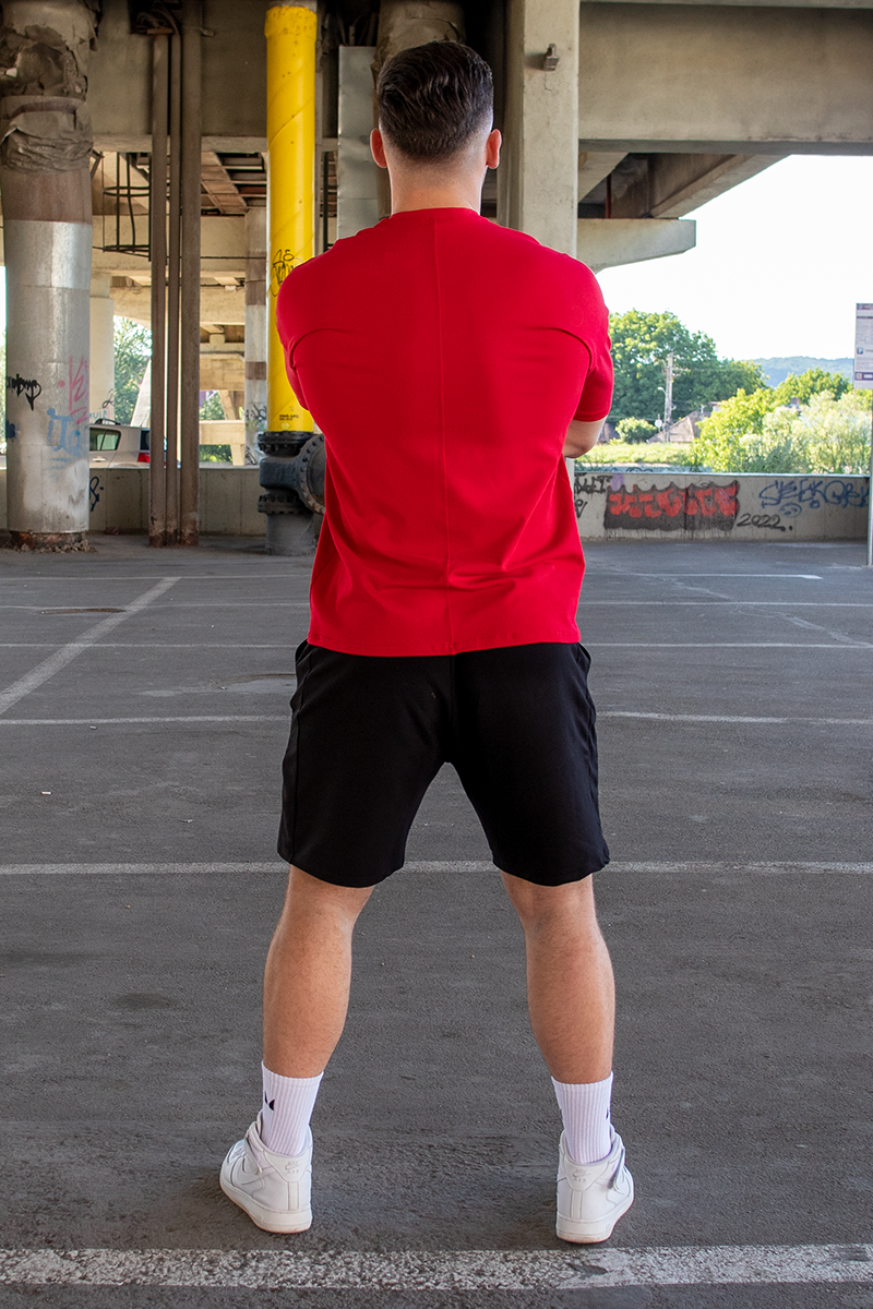 Tricou Oversize Slim Rosu STRS