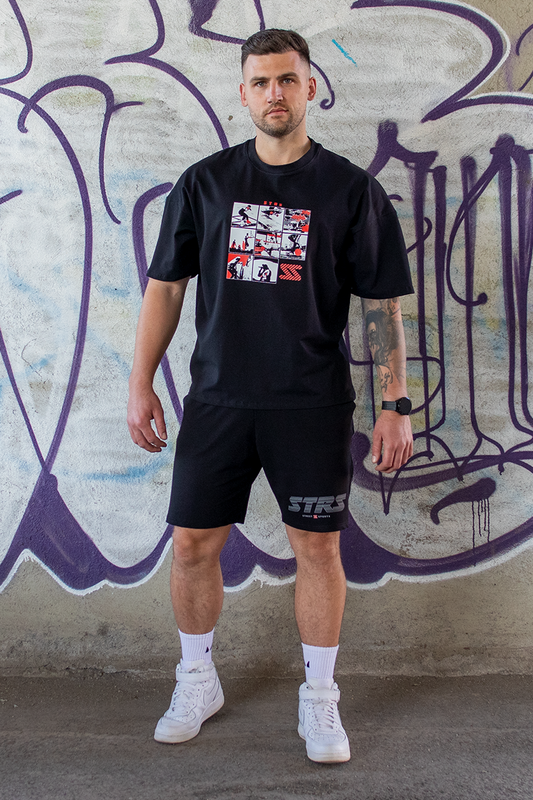 Tricou Oversize Negru STRS All Sports