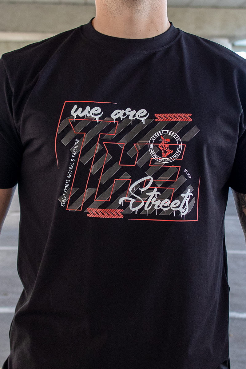 Tricou Regular Negru We Are Street Sports