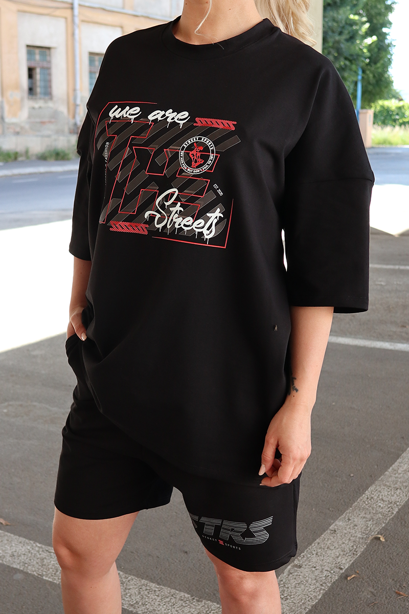 Tricou Oversize Negru We Are Street Sports
